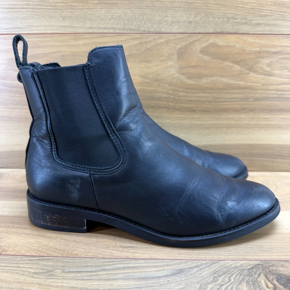 Thursday Boots Duchess Chelsea Womens 8.5 Black Leather Casual Modern Minimalist